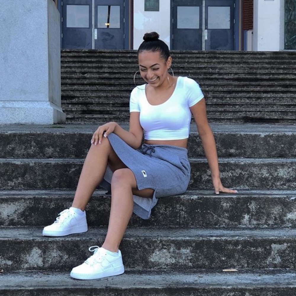long grey nike shirt